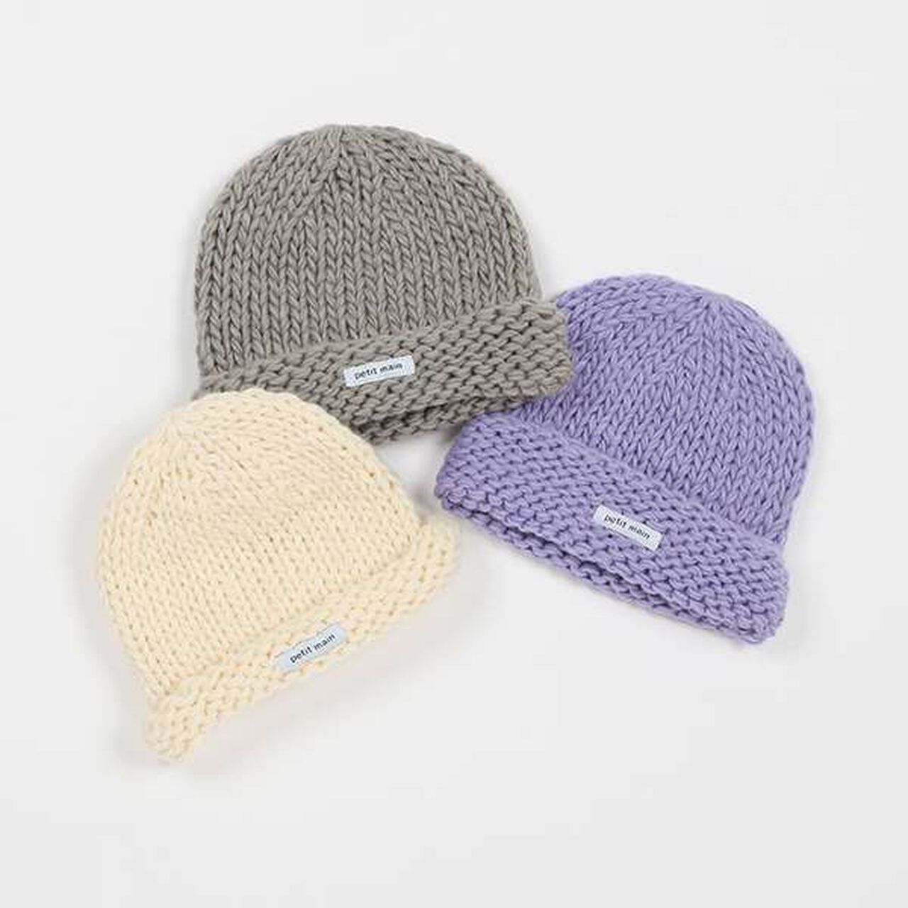 Low Gauge Roll Knit Hat,Lavender, large image number 9