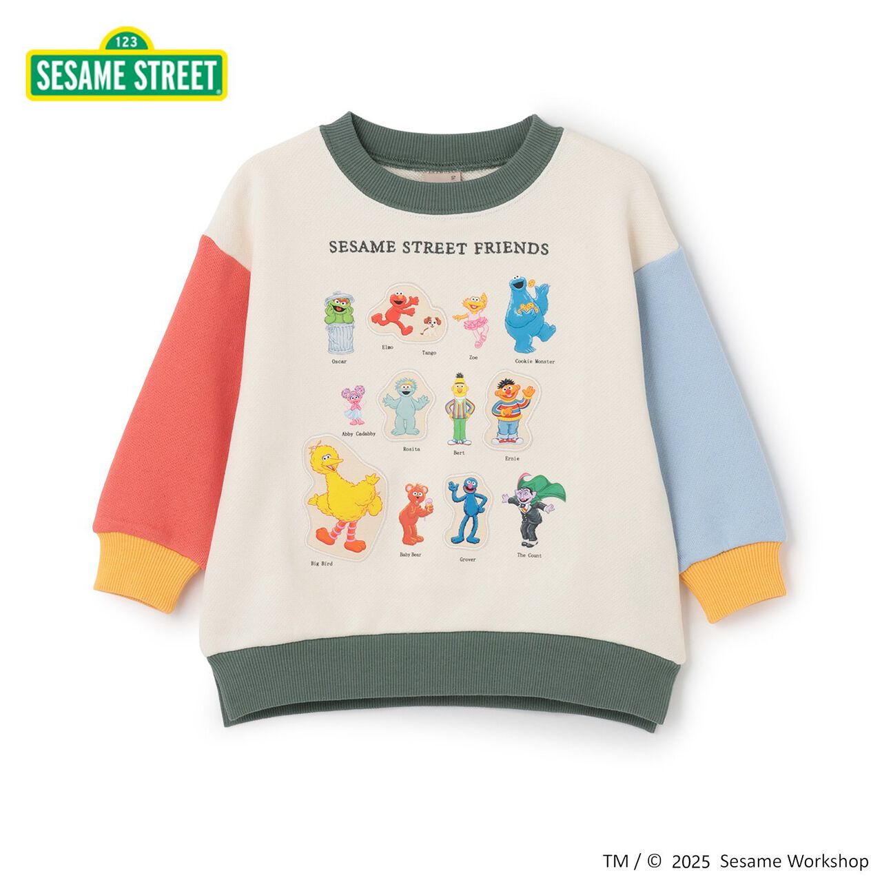 [SESAME STREET] Character Full Sweatshirt,Light blue, large image number 6