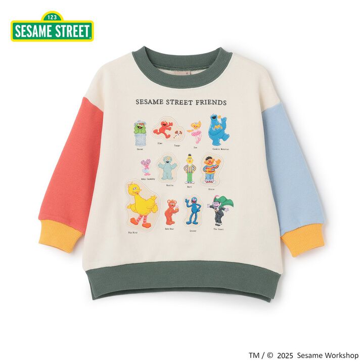 [SESAME STREET] Character Full Sweatshirt,Light blue, medium image number 6