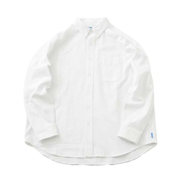 Oxford Button-Down Long-Sleeve Shirt,White, medium image number 5
