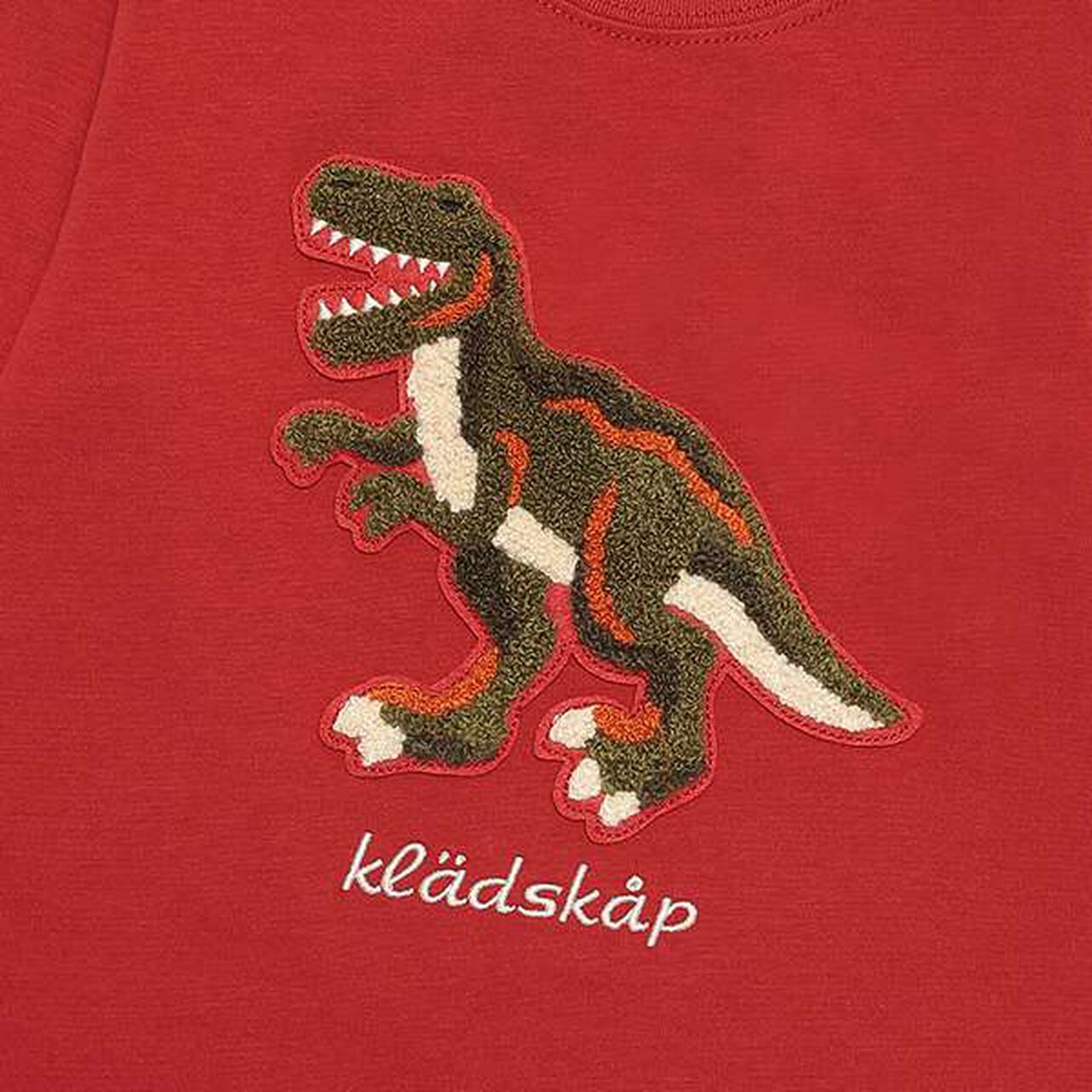 Sagara Dinosaur Long-Sleeve T-Shirt,Top gray, large image number 3