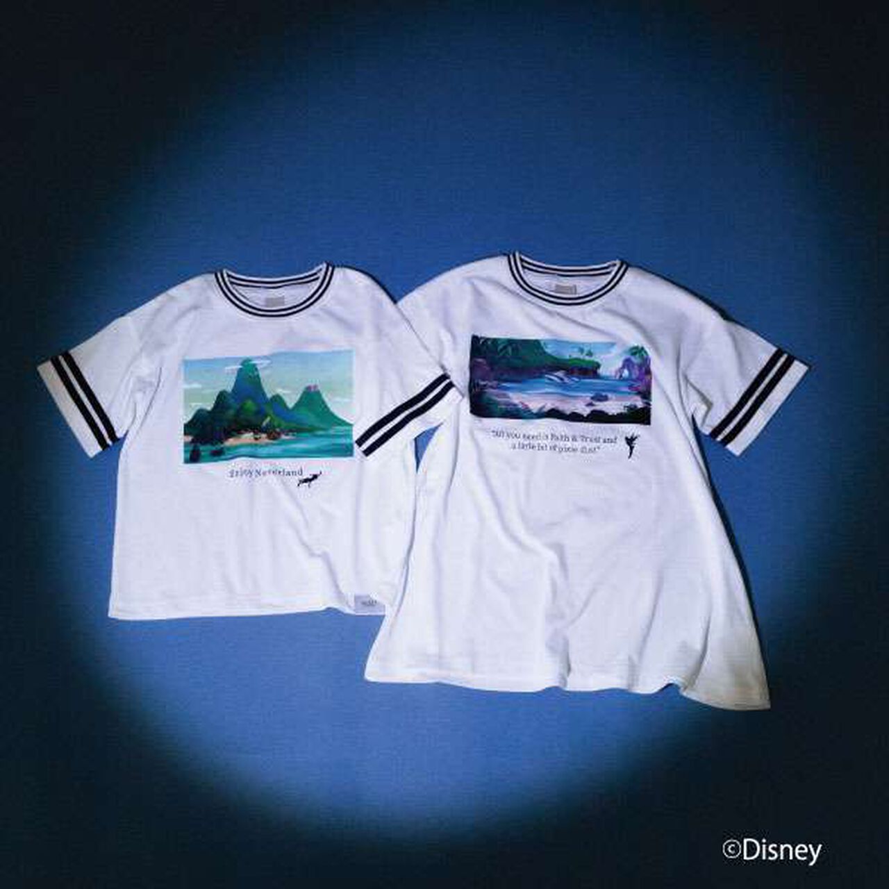 [Disney] Peter Pan Line Short Sleeve T-Shirt,Off white, large image number 3
