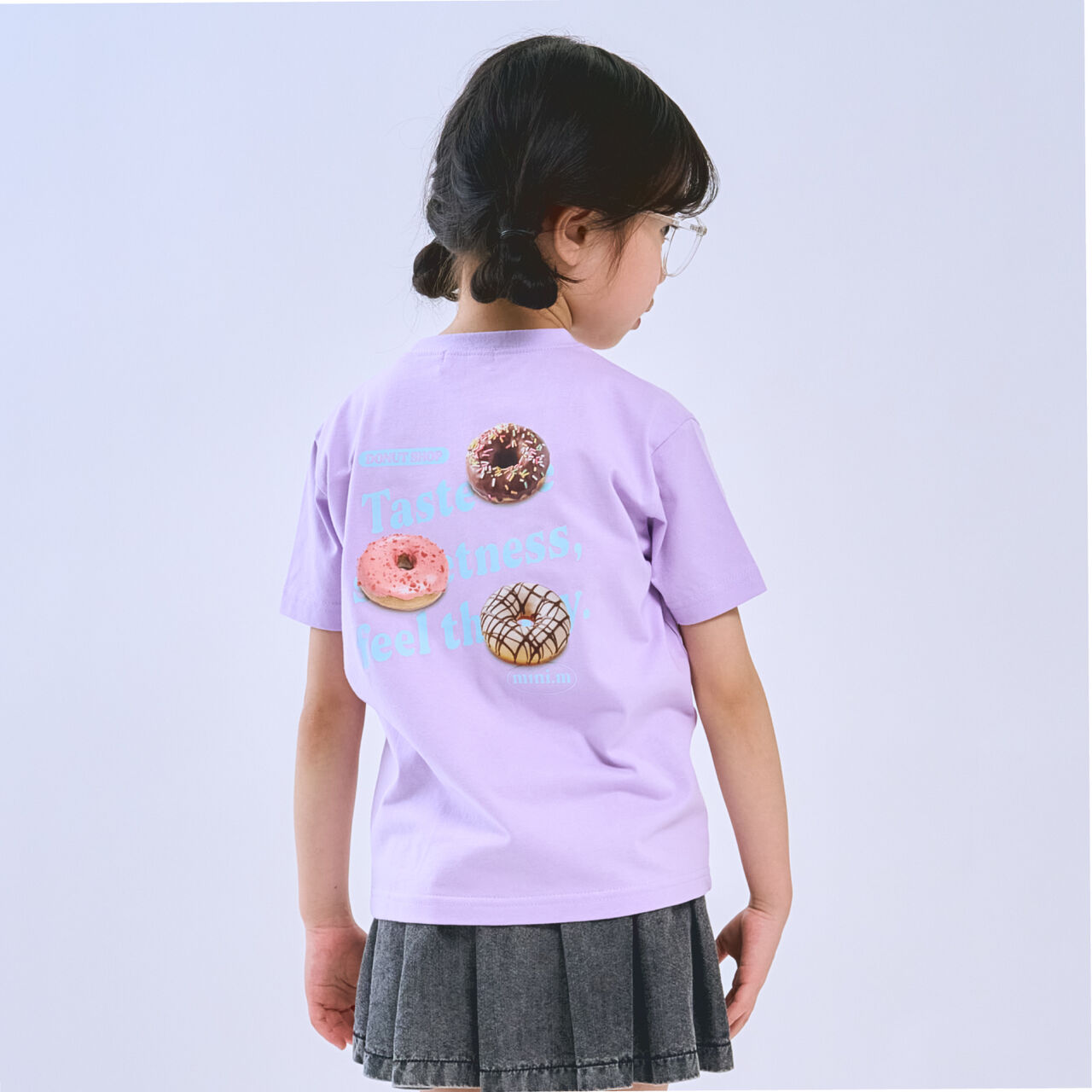 [Cool Touch] Sweets Photo Short-Sleeve T-Shirt,Lavender, large image number 0