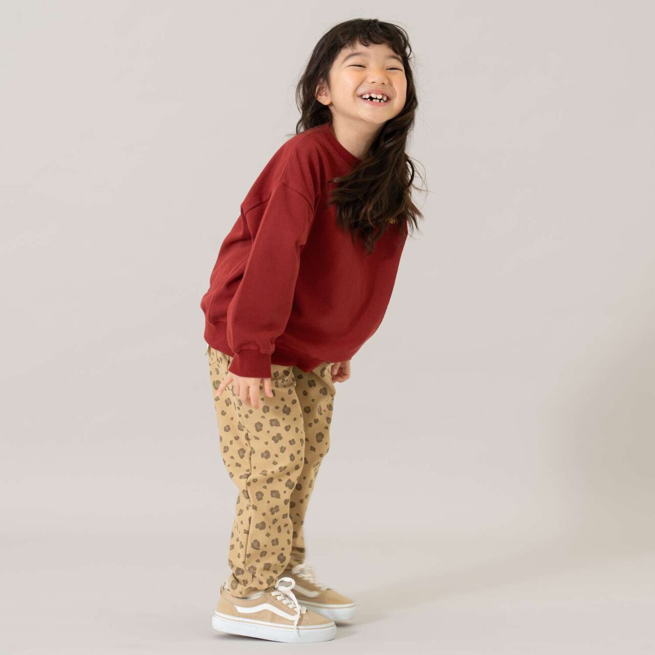 Cut Twill Tapered Pattern Pants,Beige, large image number 7