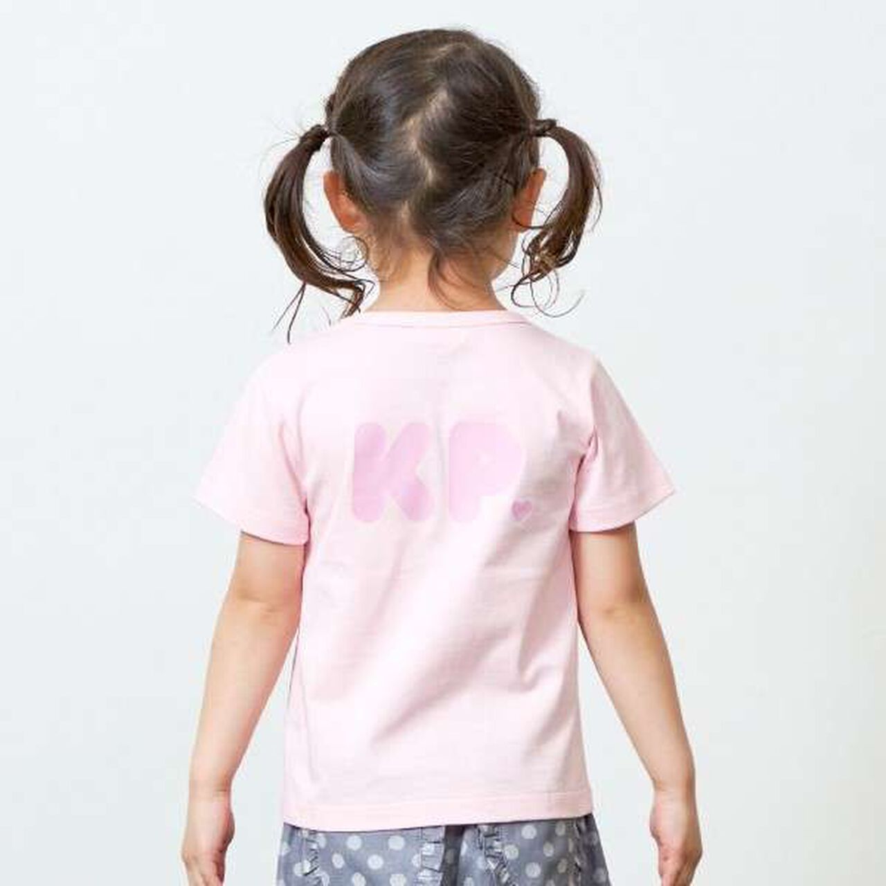 KP Rabbit Back Logo Short Sleeve T-Shirt [100-130],Pink, large image number 16