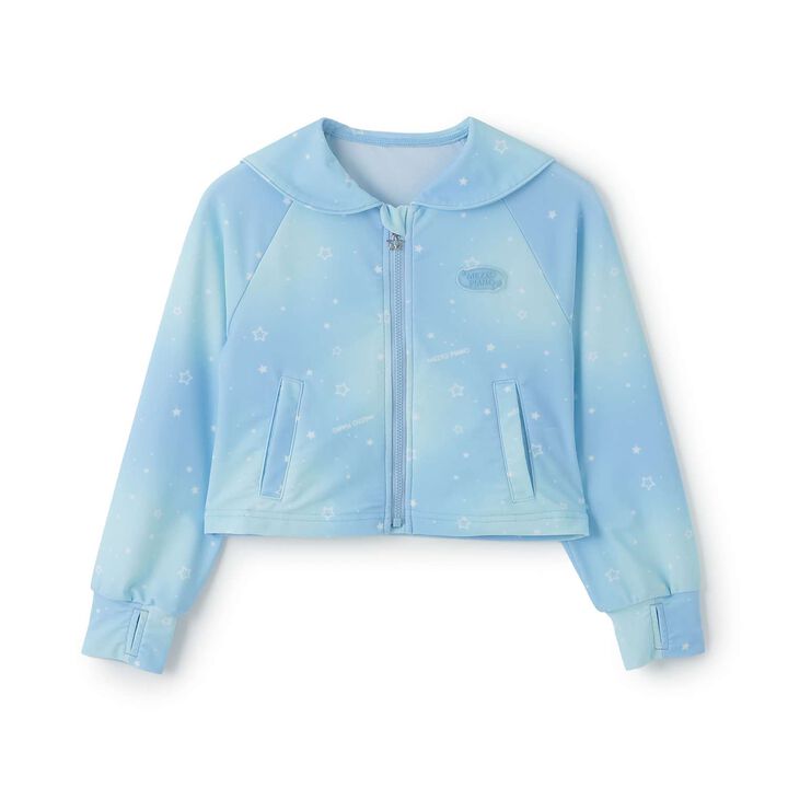 [SWIM] Sailor Collar Rash Guard [UV Protection],Sax blue, medium image number 0