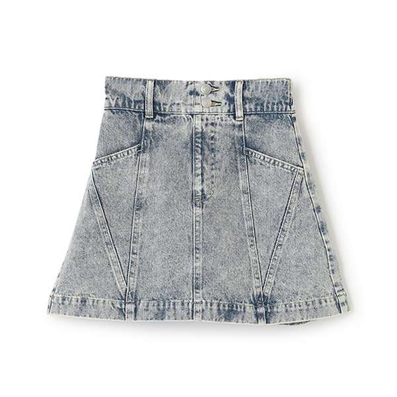 Chic Contrast Skirt,Blue, large image number 10