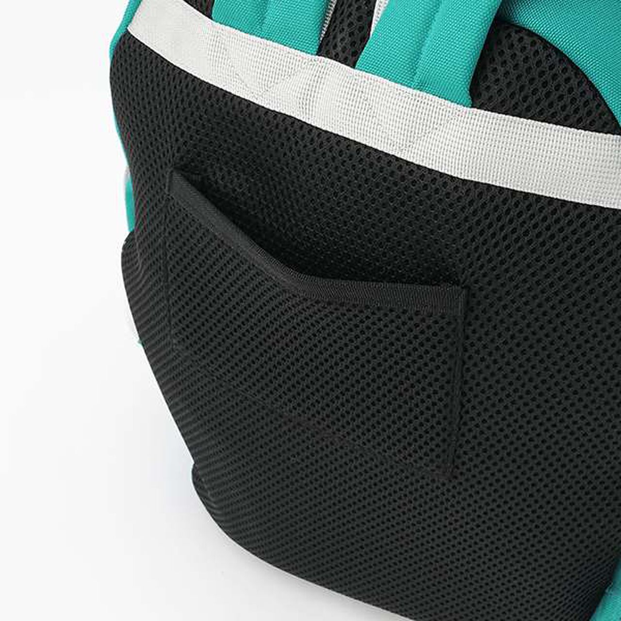 One-Point Embroidery Backpack,Turquoise, large image number 13