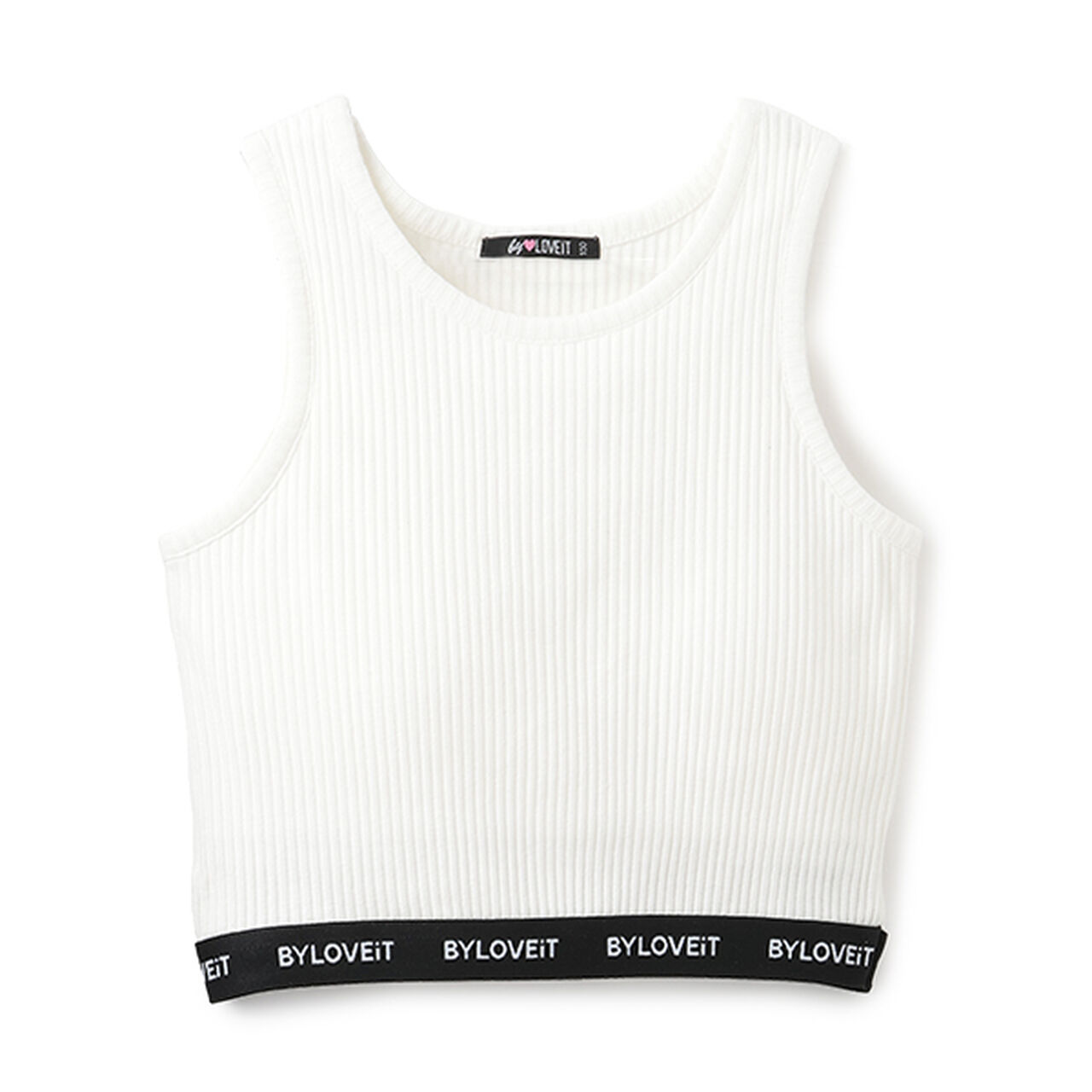 Padded Cropped Tank,Black, large image number 8