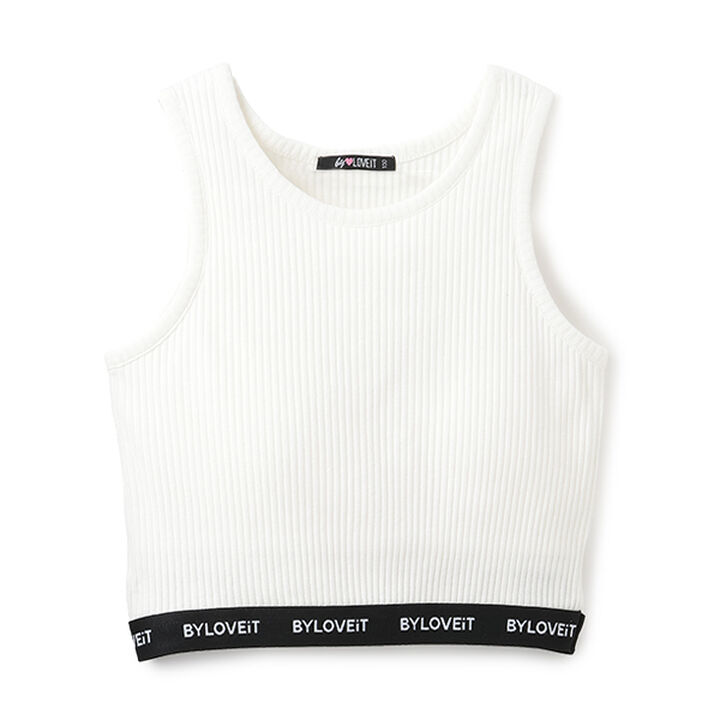 Padded Cropped Tank,Black, medium image number 8