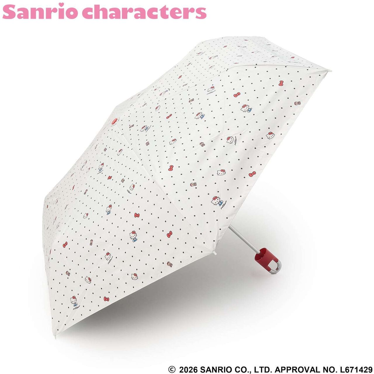 [Sanrio Characters] All-Weather Folding Umbrella,Ivory, large image number 0