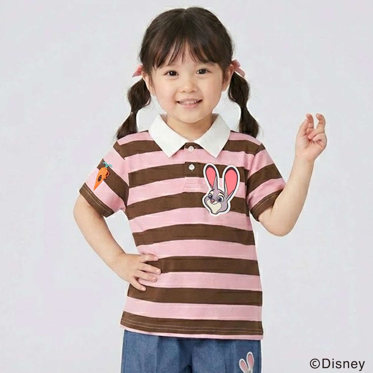 [Zootopia] Polo Shirt,Pink, large image number 1