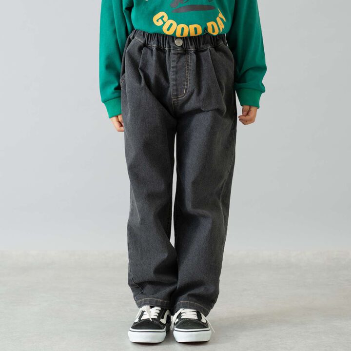 Denim Tapered Pants,Navy, medium image number 6