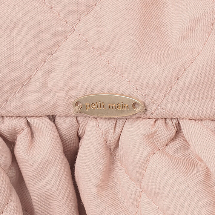 Quilted Jumper Skirt,Light pink, medium image number 4