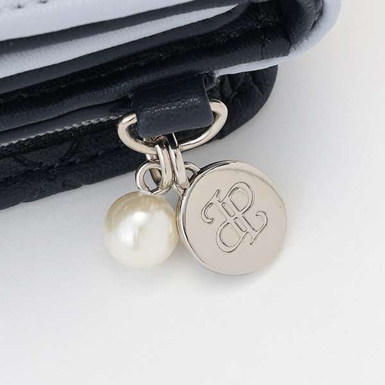 All-Over Pattern Ribbon Embossed Mini Wallet,Light blue, large image number 3