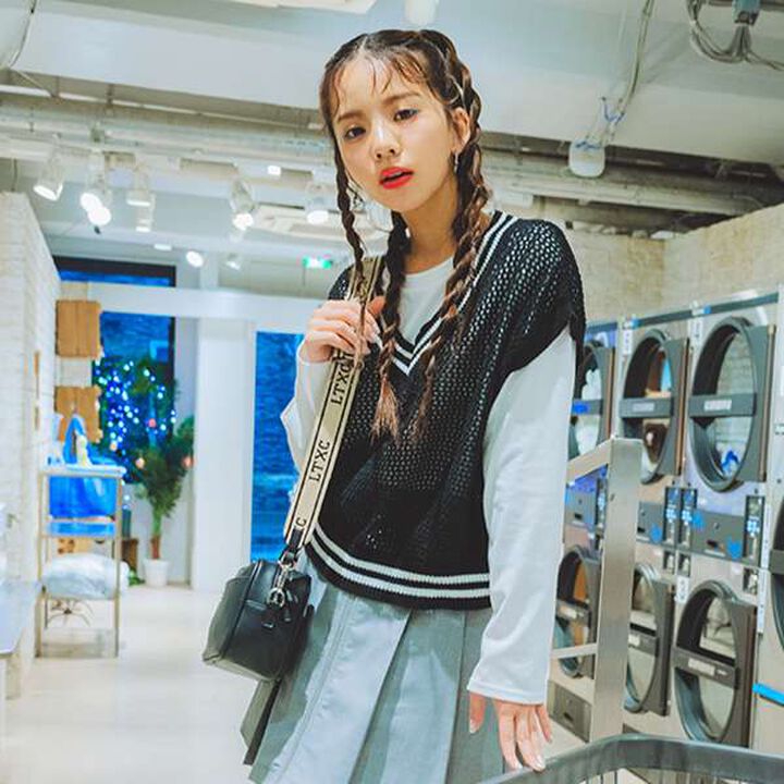 [LTXC] Jacquard Tape Bag,Gray, medium image number 4