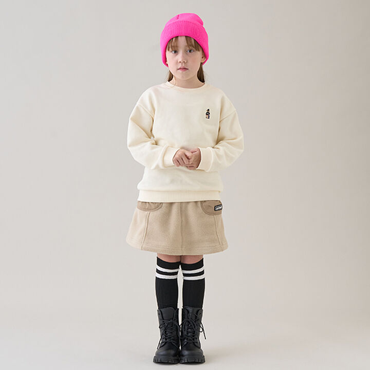 Fleece Pullover with Single-Point Embroidery,Black, medium image number 9