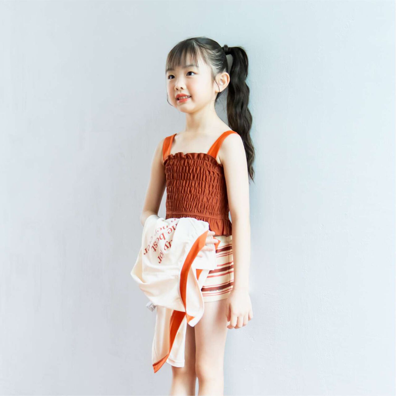[SWIM] Girls Outfit Set,Emerald green, large image number 4