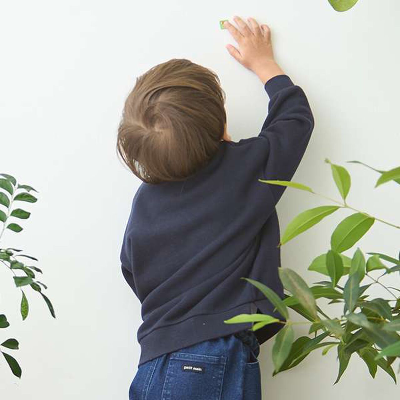 Embroidered Toy Motif Sweatshirt,Navy, large image number 8