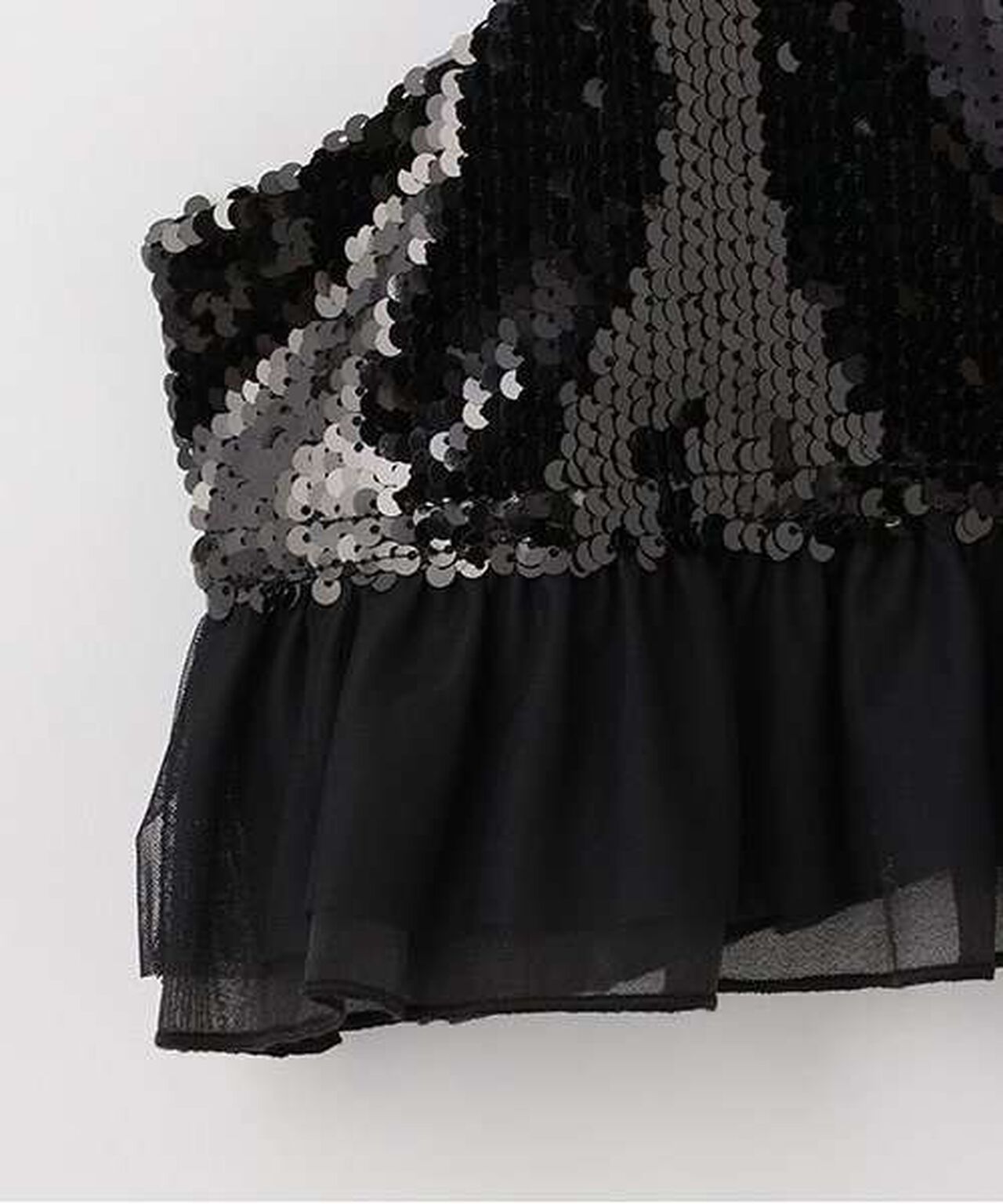Sequin Bustier,Black, large image number 8