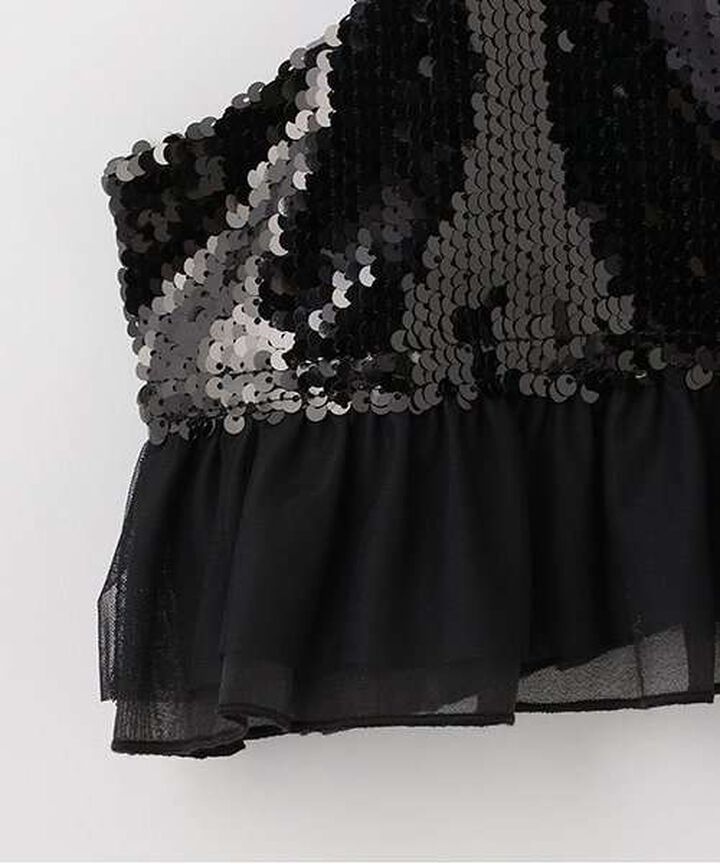 Sequin Bustier,Black, medium image number 8