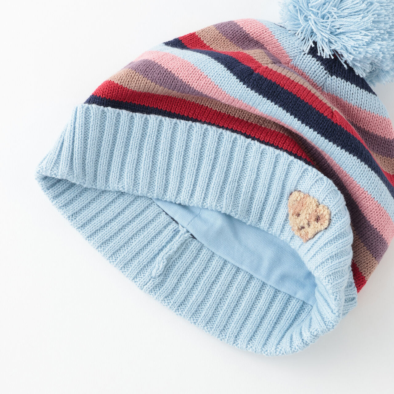 Multi Striped Beanie,Pearl white, large image number 4