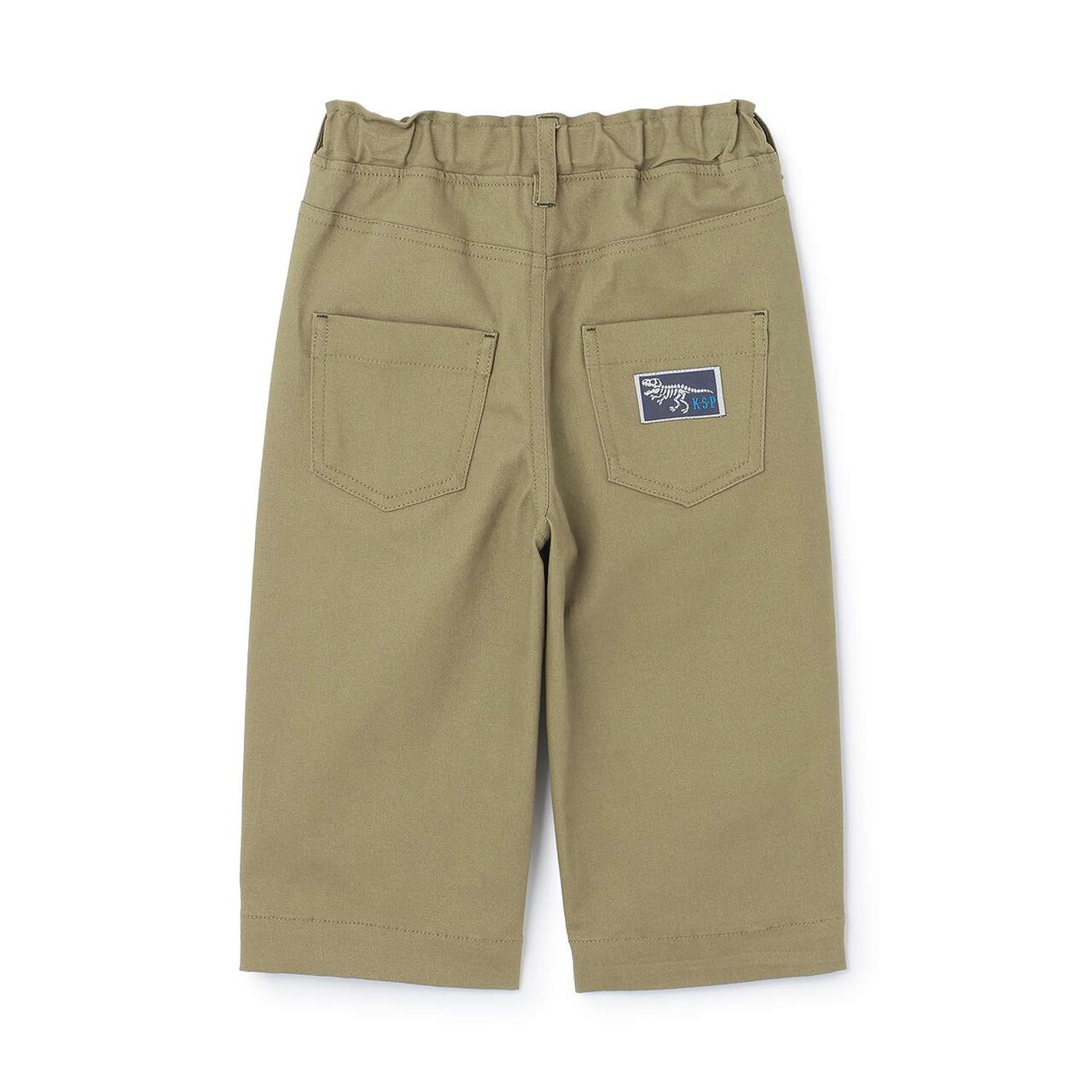 Dinosaur Embroidery Long-Length Wide Straight Pants,Charcoal gray, large image number 3