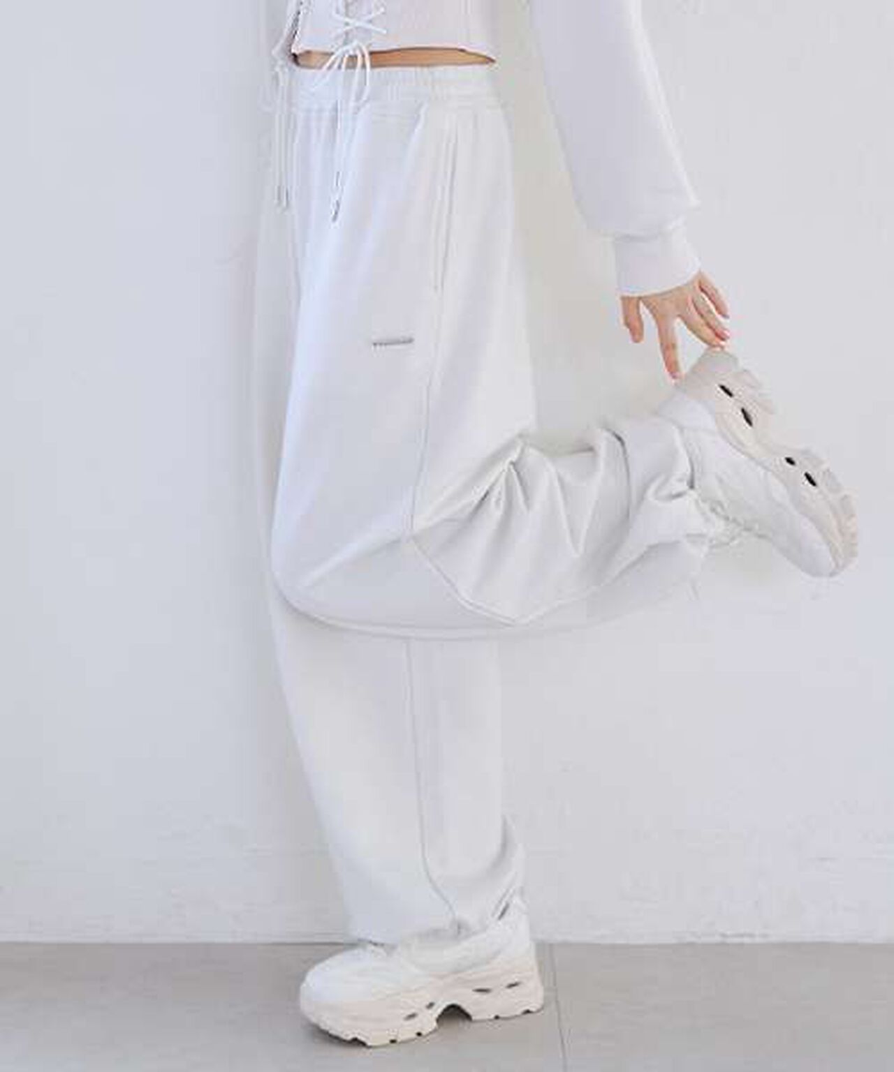 Plate Loose Sweatpants,Off white, large image number 2