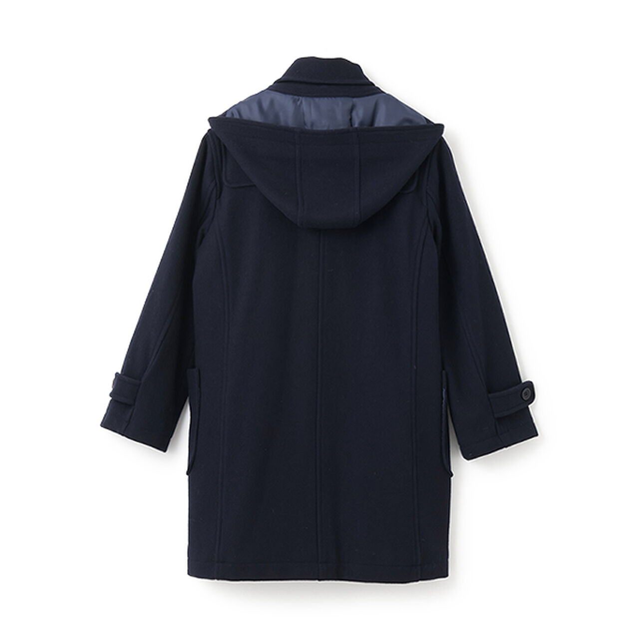 [Graduation Attire] Lightweight Quilted Lined Long Duffle Coat,Navy, large image number 14