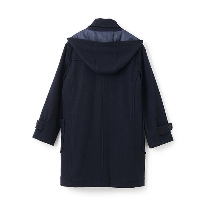 [Graduation Attire] Lightweight Quilted Lined Long Duffle Coat,Navy, medium image number 14