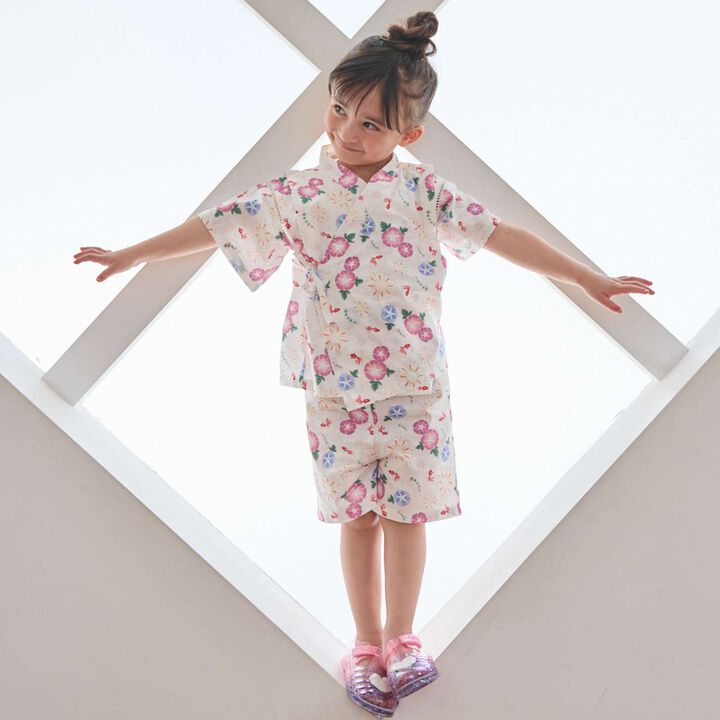 [Web Exclusive] Baby GIRLS Jinbei Set,Navy, medium image number 4