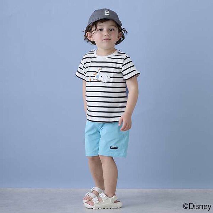 [Disney] Olaf Appliqué T-Shirt,Black, medium image number 11