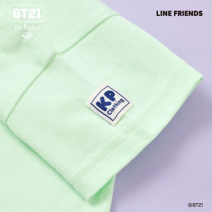 [BT21] Appliqu&eacute; Short Sleeve T-Shirt,Blue, medium image number 16