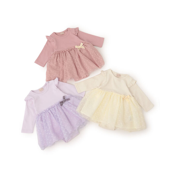 Tulle Docking OP Romper,Lavender, medium image number 9
