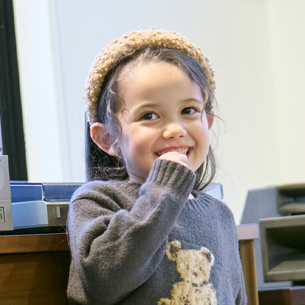 Faux Fur Headband,Mocha tea, large image number 0