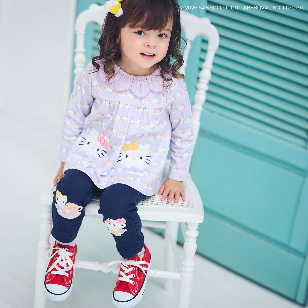 [Hello Kitty] Leggings,Pearl white, large image number 1