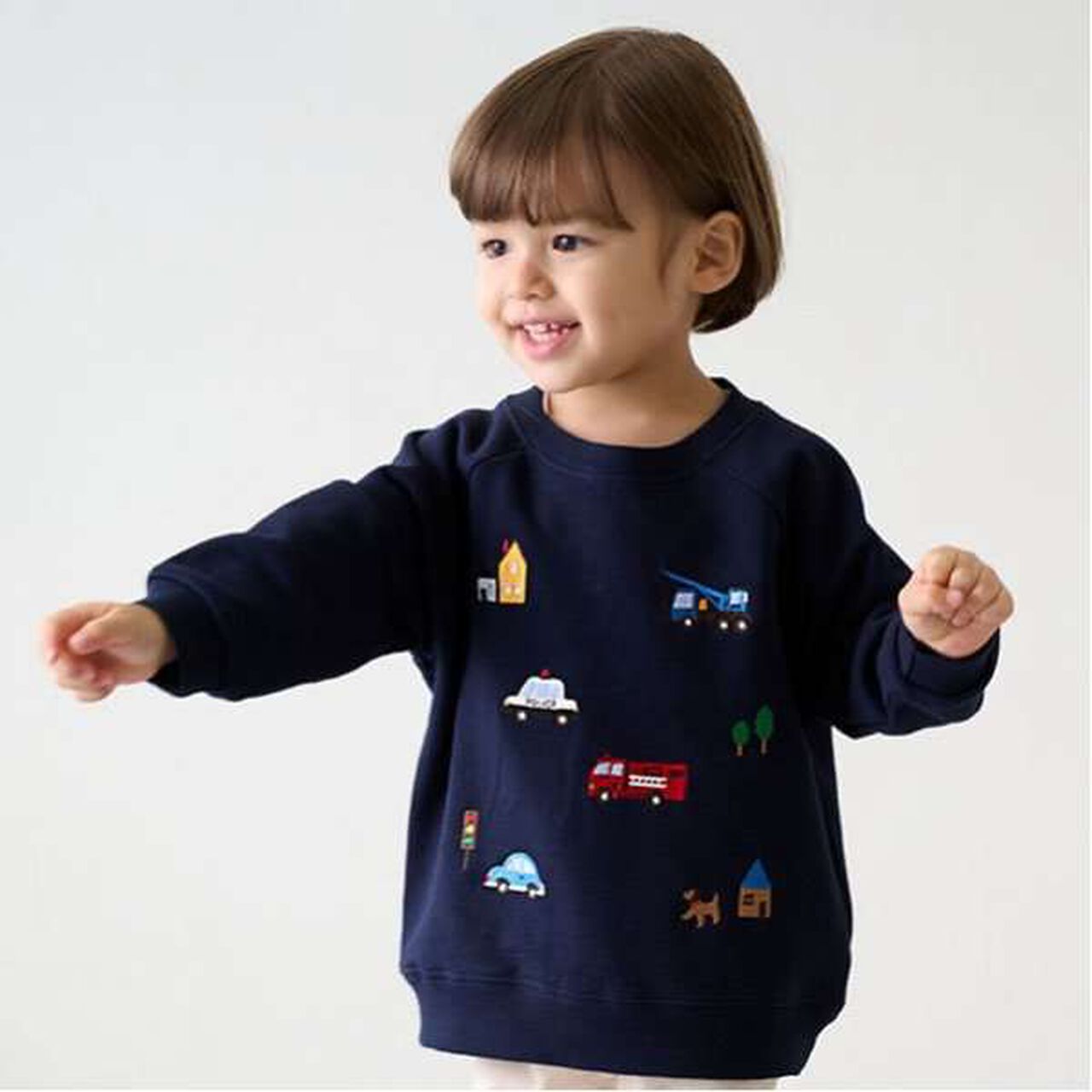 Vehicle Embroidered Sweatshirt,Top gray, large image number 16