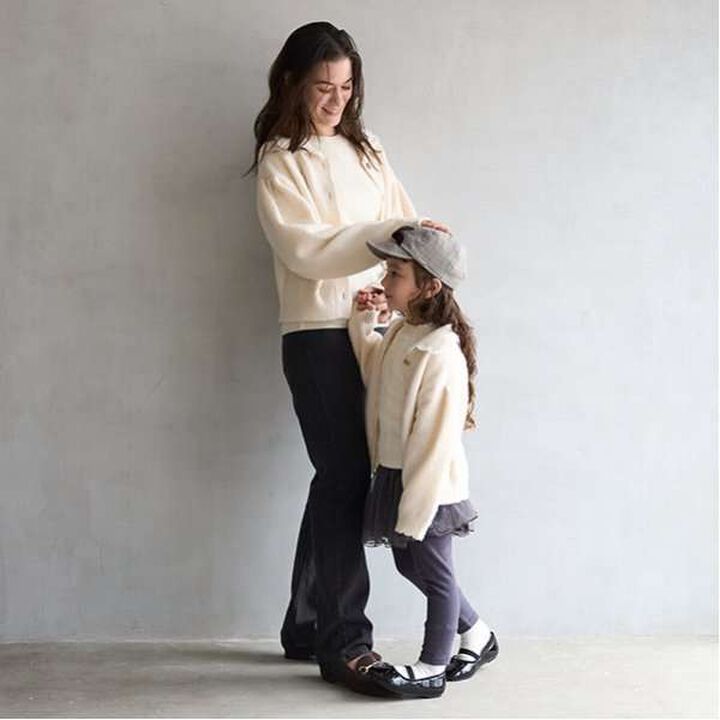 [Link] Collar Knit Cardigan,Charcoal gray, medium image number 11