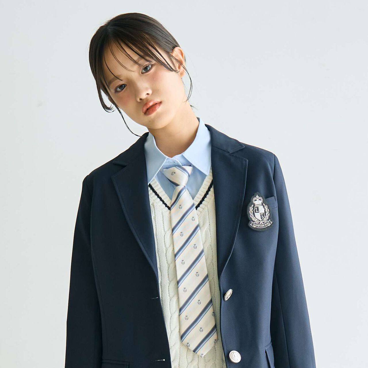 [Graduation Attire] Tie,Ivory, large image number 0