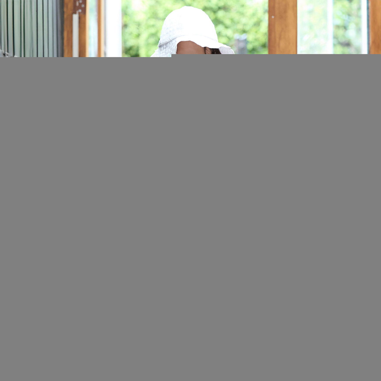 [Link] All-Over Pattern Shirred One-Piece Dress (Kids Size),Light beige, large image number 0