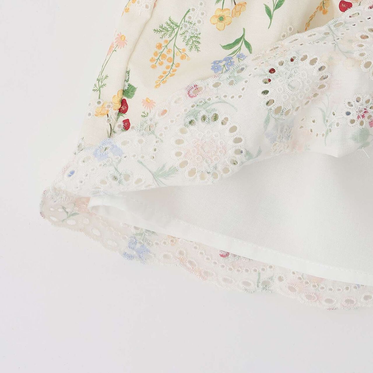 Link Shoulder Frill Long-Sleeve Tunic,Multi color, large image number 12