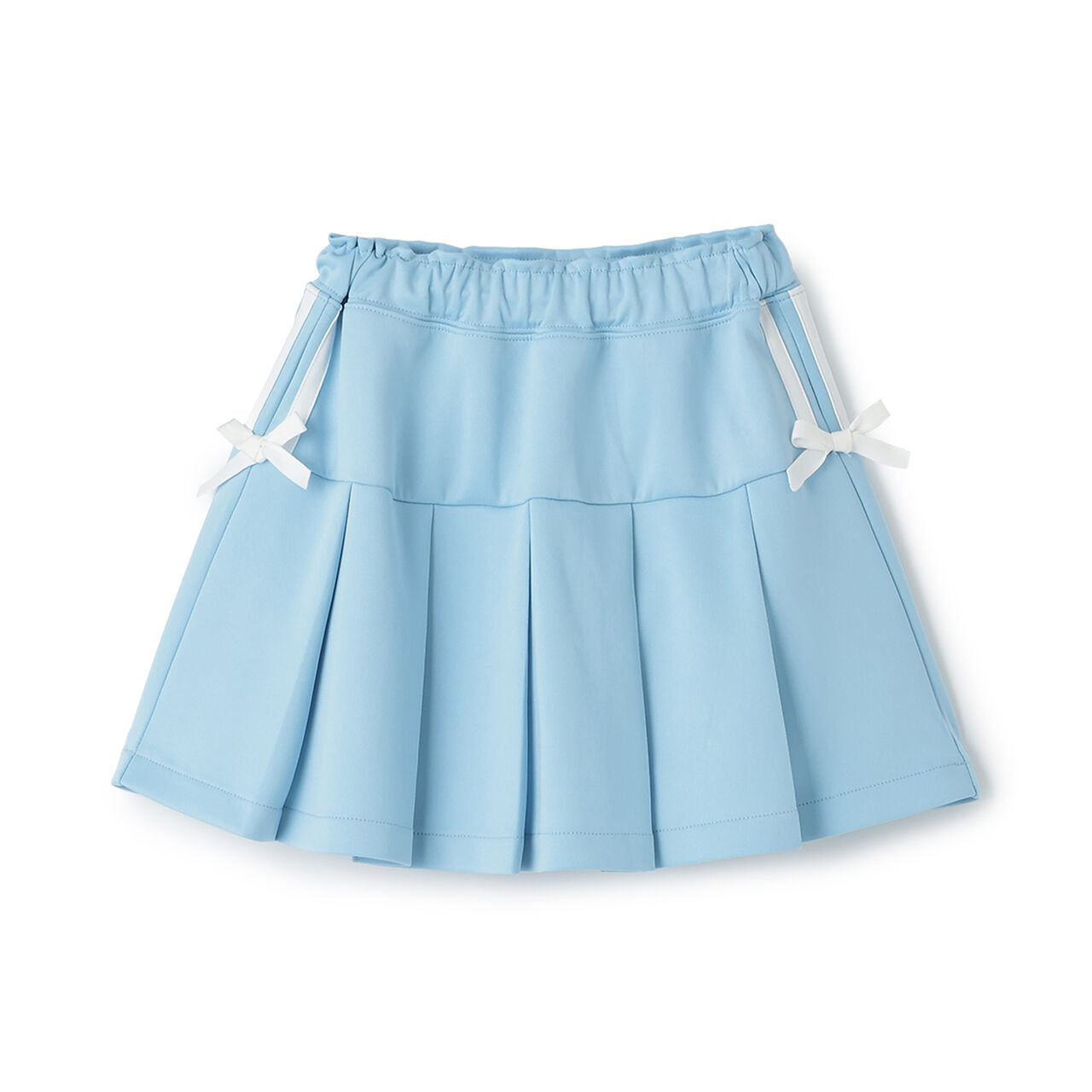 [Cool Touch] Ribbon Line Tuck Skirt with Inner Shorts,Turquoise, large image number 7