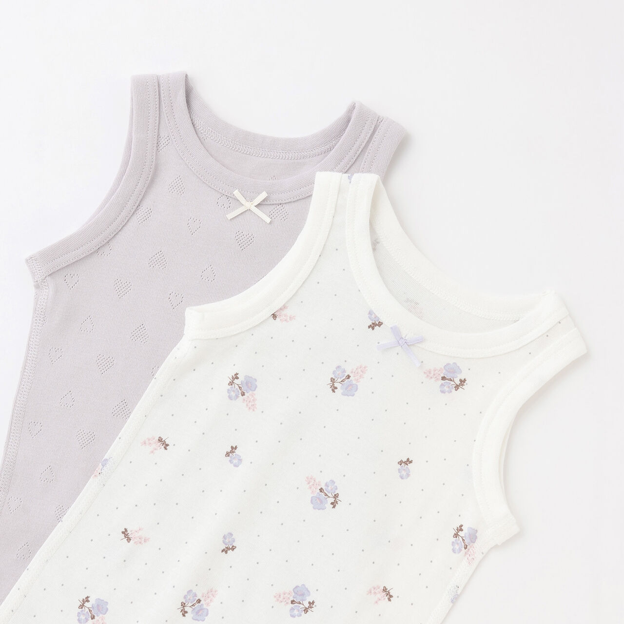 [Weak Acidity] Girls' Tank Undergarments 2P,Light pink, large image number 2