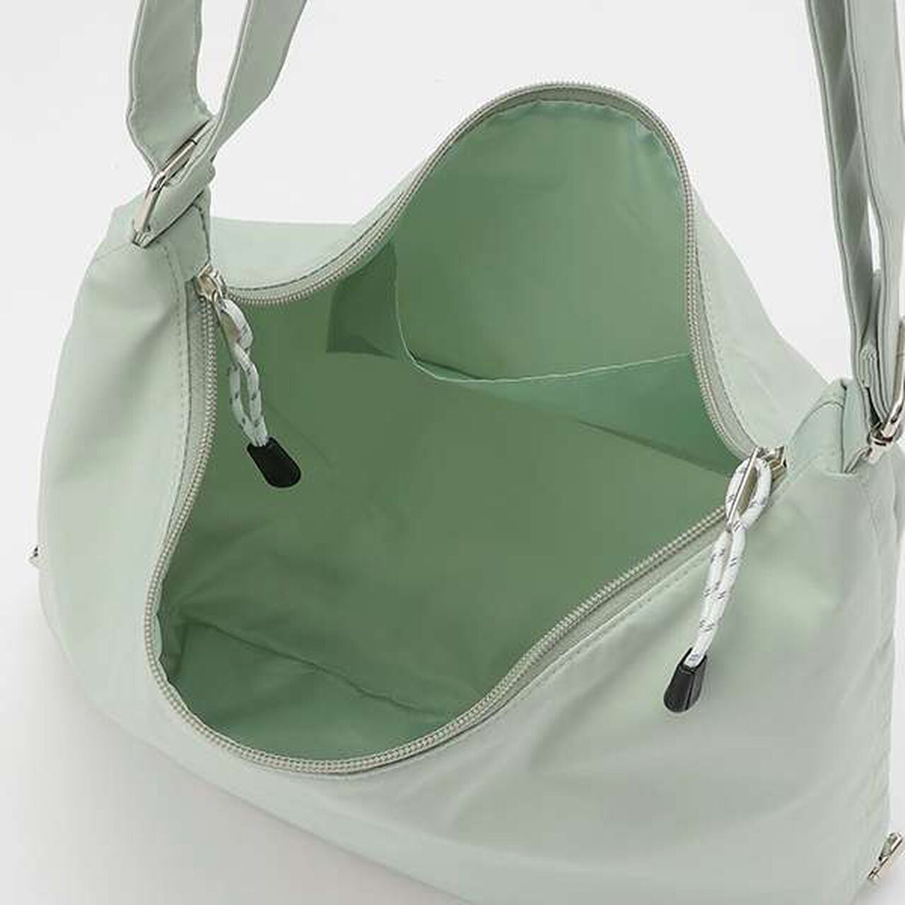 Side Drawstring Shoulder,Black, large image number 7