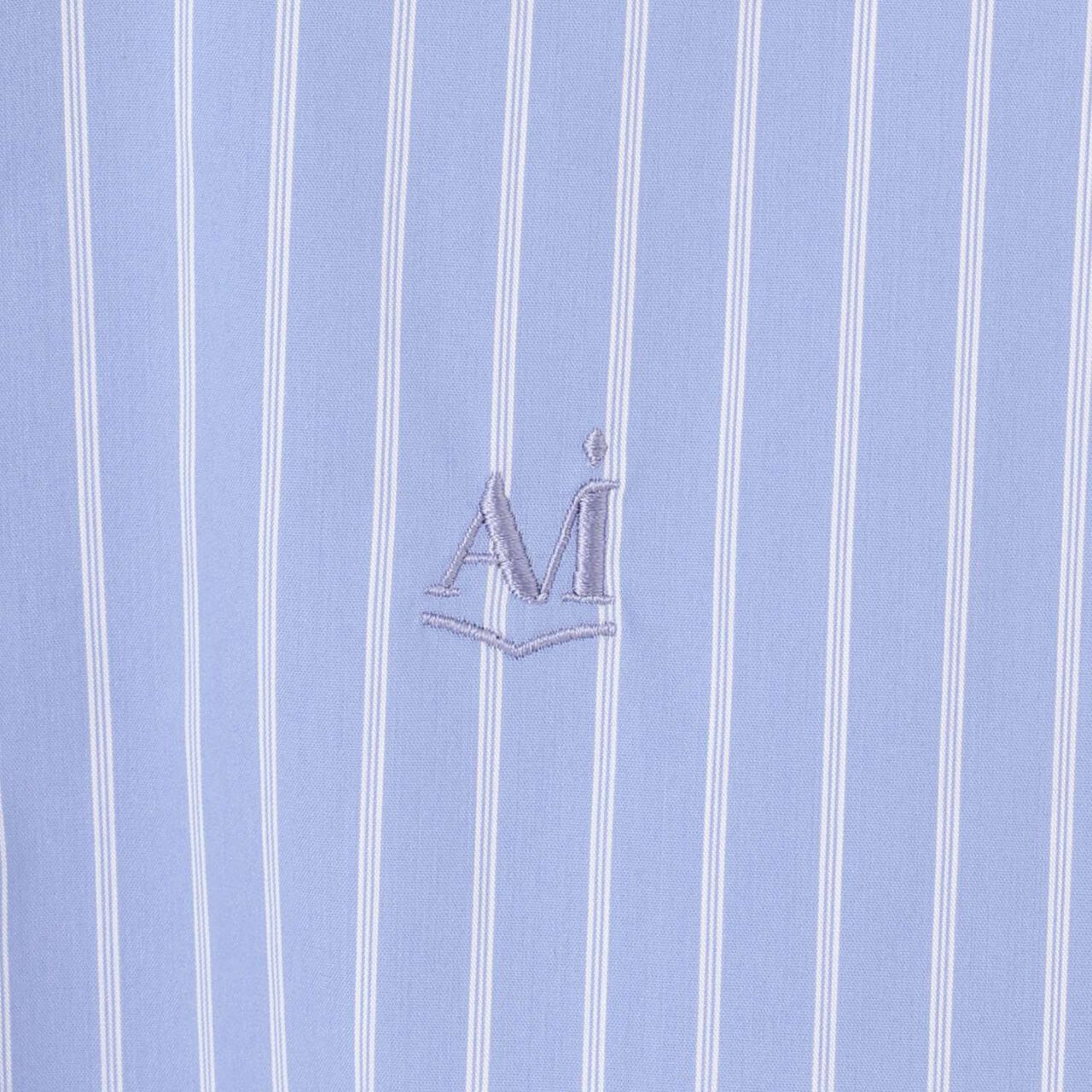 [AMI] Pearl Collar Shirt × Knit Vest,Off white, large image number 7