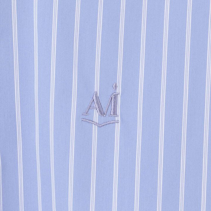 [AMI] Pearl Collar Shirt × Knit Vest,Off white, medium image number 7