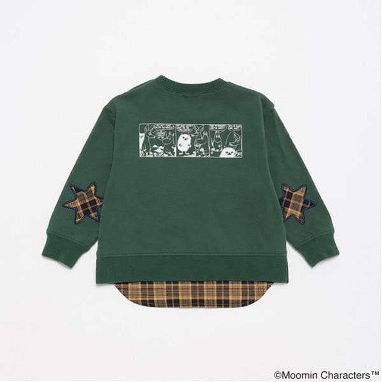 [MOOMIN] Long-Sleeve T-Shirt with Elbow Patches,Beige, large image number 12