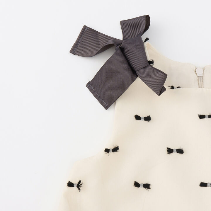 Link Shoulder Ribbon Jumper Skirt,Navy, medium image number 12