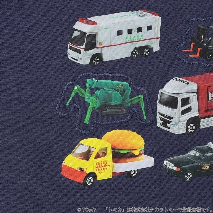 [Tomica] Photo Print T-Shirt for Boys Kids Children's Clothing,Navy, medium image number 18