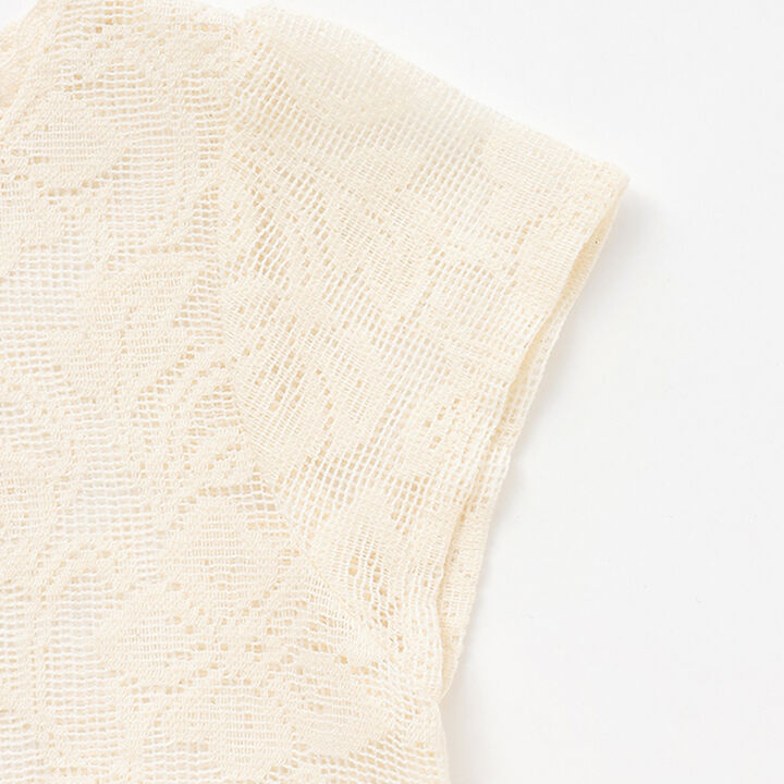 [Link] Lace Cardigan (Kids Size),Light beige, medium image number 7